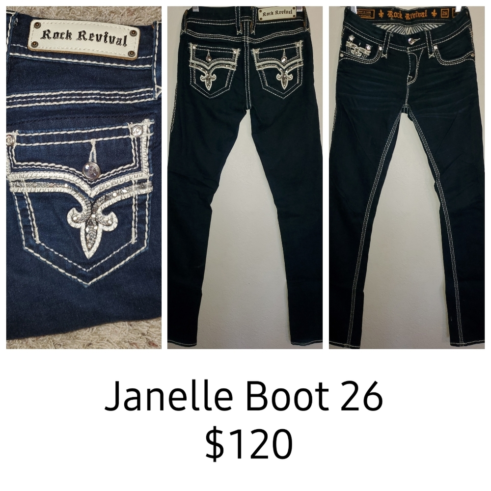 Janelle Boot Rock Revival Jeans